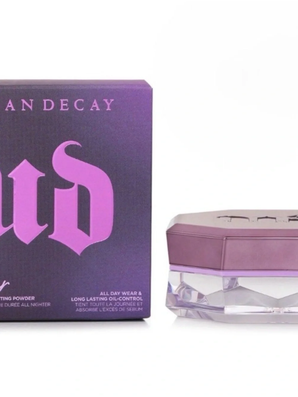 Urban Decay all nighter translucent softening loose setting powder.